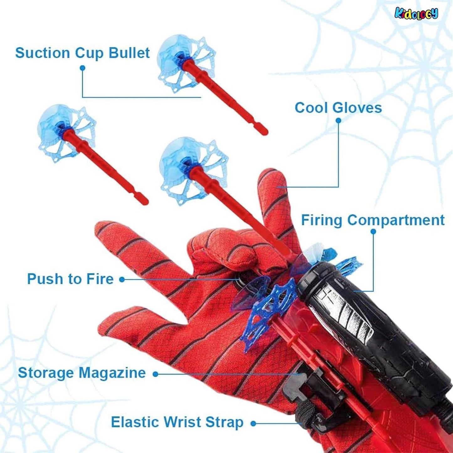 Spider Web Shooter, Gloves Launcher Wrist Toys for Kids Boys